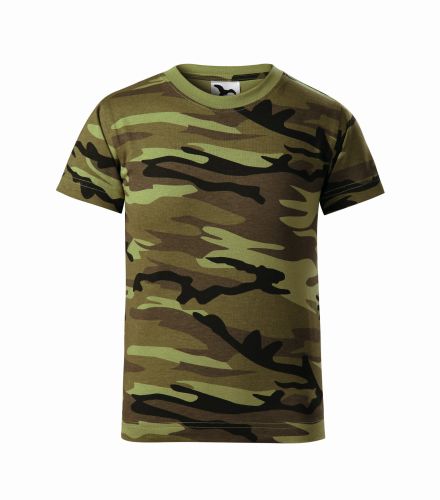 149_34 green camouflage koszulka dziecięca krótki rękaw Malfini.webp