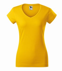 Koszulka damska w serek krótki rękaw  Model Fit V-neck 162 Malfini