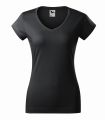 162_94 ebony grey koszulka damska w serek krótki rękaw model Fit Malfini.webp