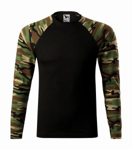 Koszulka męska długi rękaw Camouflage longsleeve LS 166 malfini