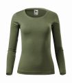 169_09 khaki koszulka damska długi rękaw Malfini.webp