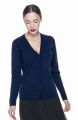 Rozpinany sweter damski w serek JASMINE 69600 Crimson Cut Promosta granatowy.jpg