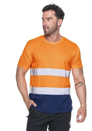Koszulka t-shirt męska ostrzegawcza HI-VIS DUO 77270 MARK The Helper pomarańczowa.jpg