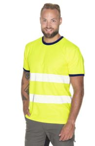 Koszulka t-shirt męska ostrzegawcza HI-VIS Print 77280 MARK The Helper