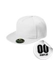 301_00_C_lb Czapka RAP 301 Malfini raperska z prostym daszkiem snapback biała.jpg