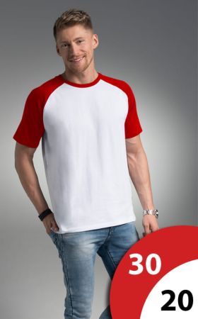 T-SHIRT męski kontrastowe rękawy CRUISE 21170  Promostars