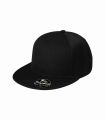 302_01 Czapka raperska z prostym daszkiem 302 RAP 6P Malfini czarna.webp