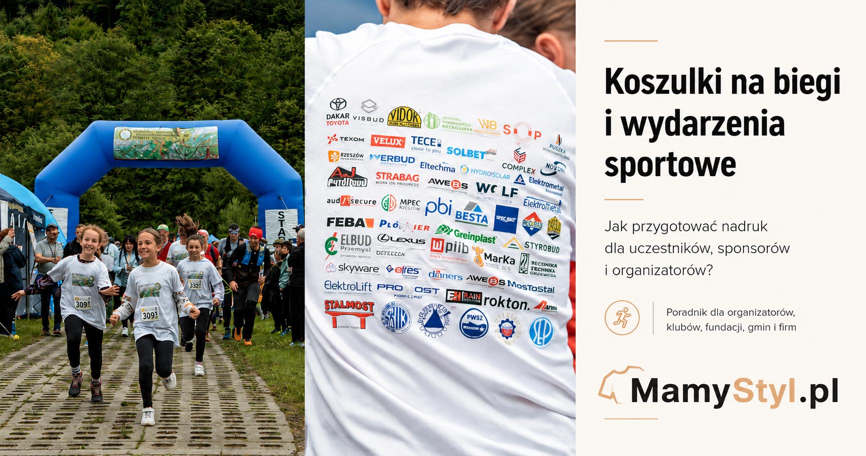 Koszulki na biegi i wydarzenia sportowe z nadrukiem - jak dobrze przygotować odzież dla uczestników, sponsorów i organizatorów?